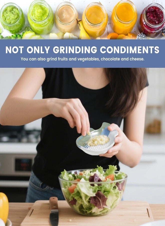 BdelrinQue Ceramic Grater Plate, Garlic Grater Plate, Efficient Garlic Crusher Plate Suitable for Quick Meal Preparation and Gourmet Cooking - Image 4